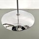 Lampadaire moderniste en métal chromé