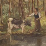 Signed landscape from the 20th century