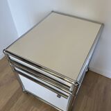 USM Haller rolling cabinet in Pure White