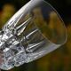 12 antique crystal stemmed glasses