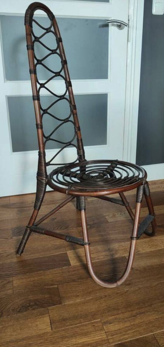 Mid century bamboo chair dirk van sliedrecht