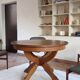 Extendable oak round table, Lübke, Germany 1960s