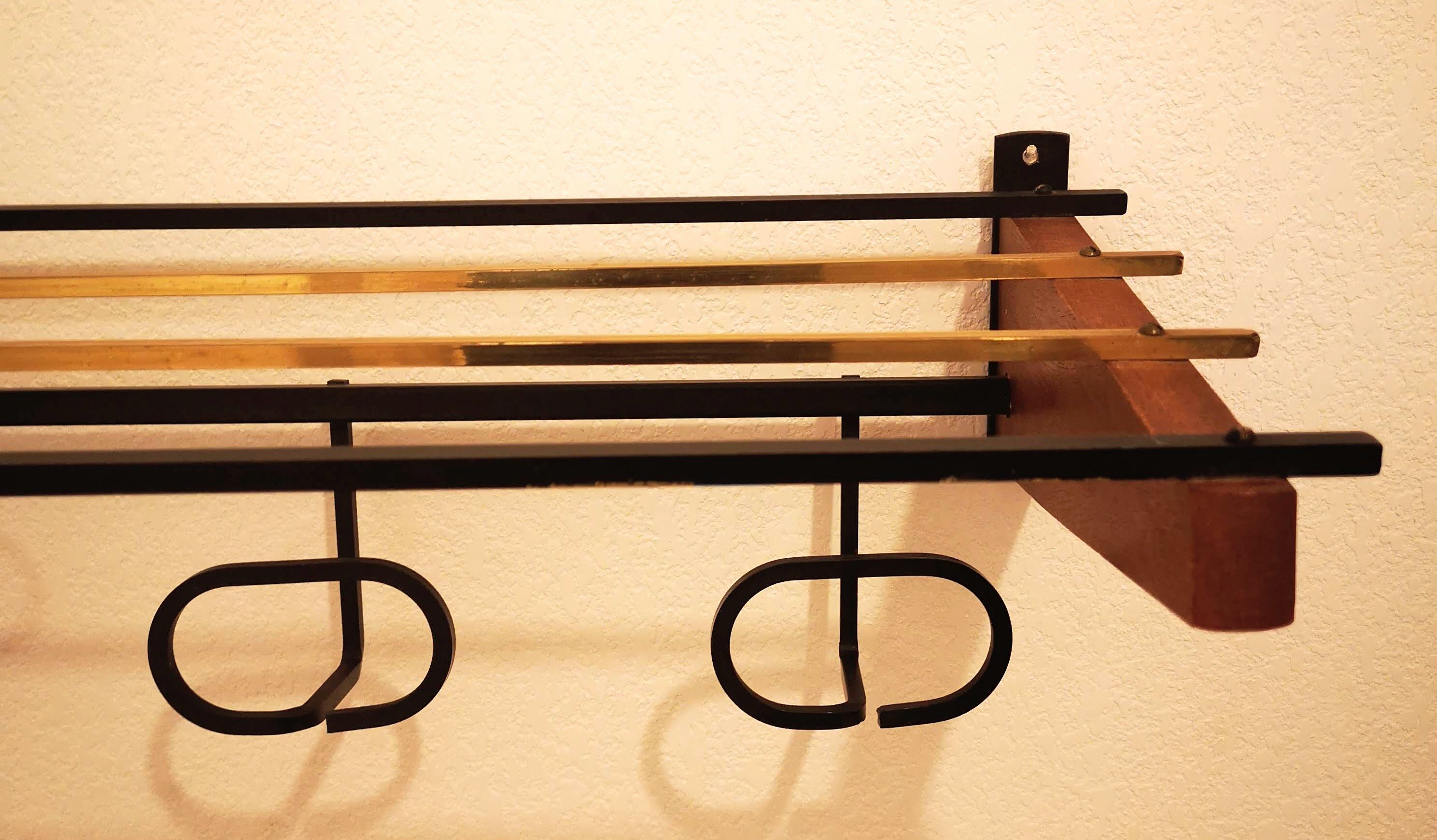 Vintage Scandinavian style wall rack