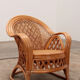 French bohemian set of 2 bamboo chairs from the 1960
