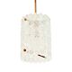 Mid-Century Scandinavian Crystal Glass & Brass Ceiling Light by C.Fagerlund