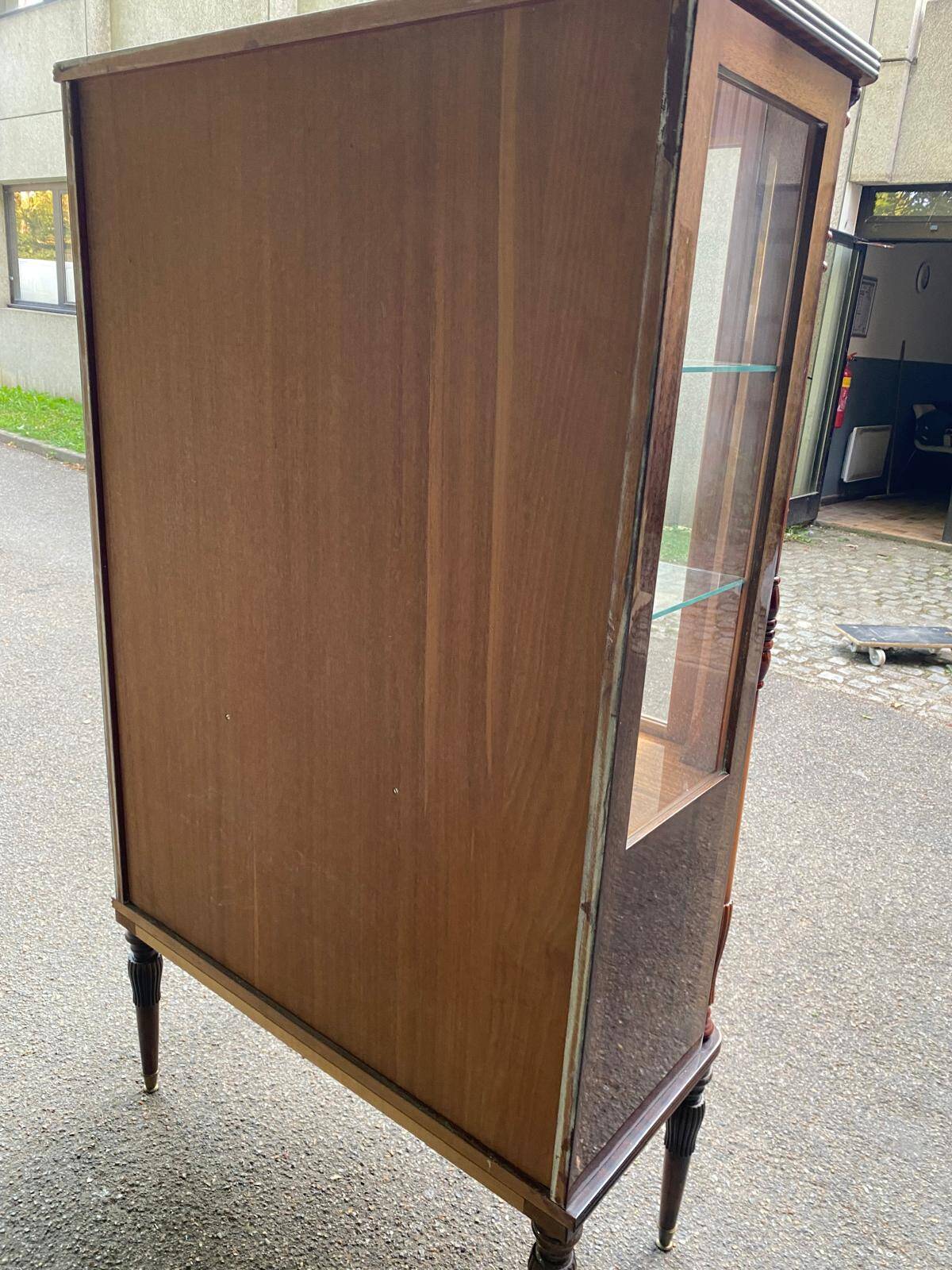 Scandinavian art deco rosewood display cabinet