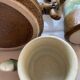 Cafetière, tasses céramiques organiques