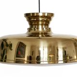 Large brass pendant light. Sweden 1960s