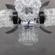 1970s Glass Chandelier, Czechoslovakia
