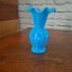 Vintage Portieux fairground opaline vase