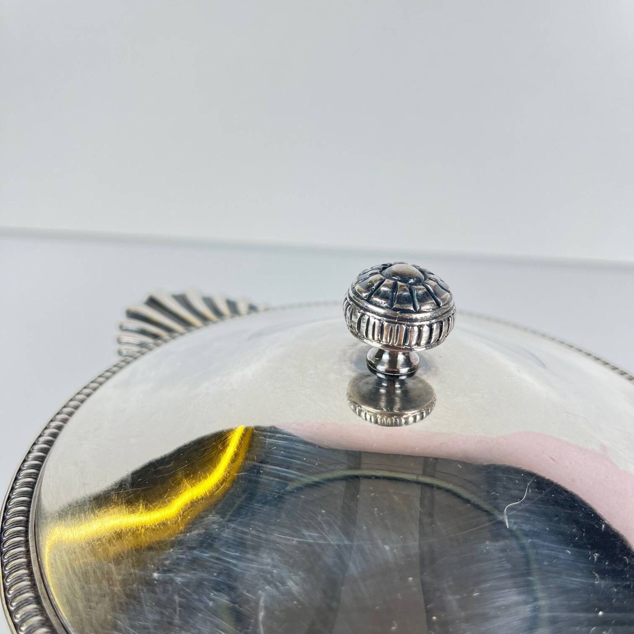 Sucrier en métal argenté, style Art Déco – XXe siècle