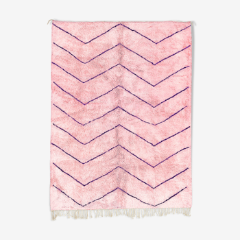 Modern Moroccan carpet pink contemporary art 150x180cm