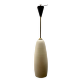 Suspension en verre opalin italien des années 1960