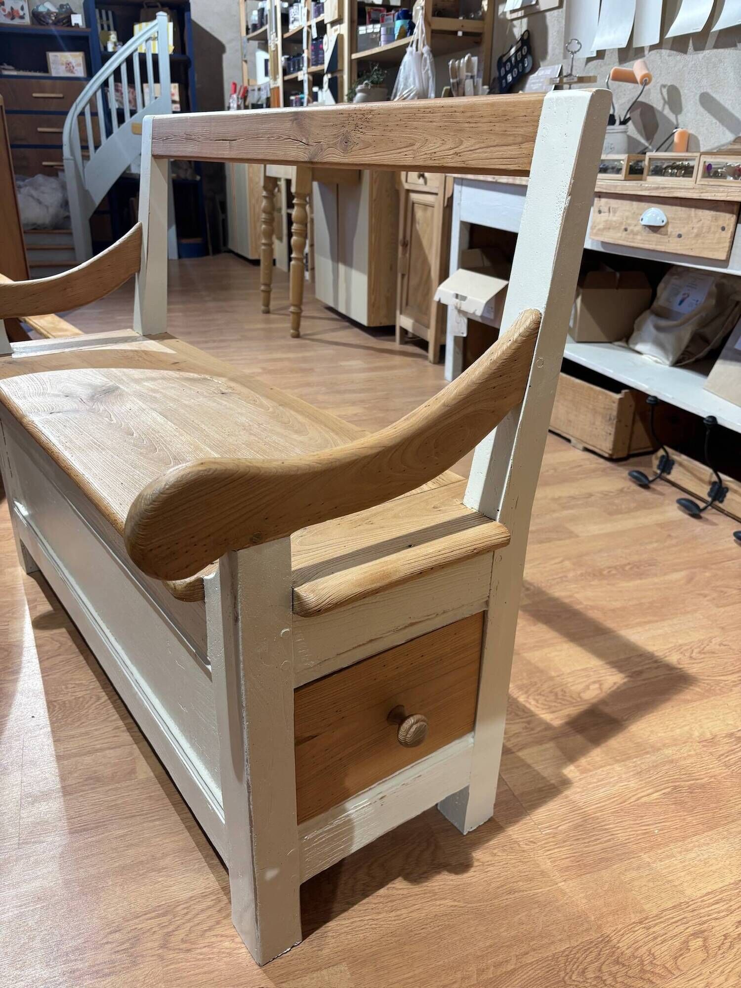Redesigned wooden bench