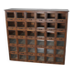 Antique German Oak Haberdashery Shop Cabinet, 1920/30s