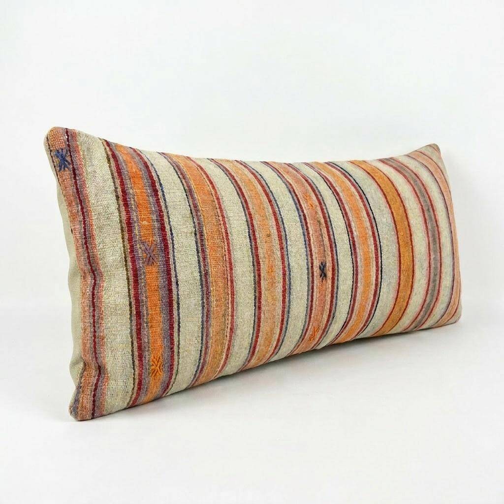 Housse de coussin kilim vintage 43x155 cm