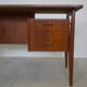 Teak 'Floating' Desk By Gunner Nielsen For Tibergaard, Denmark.