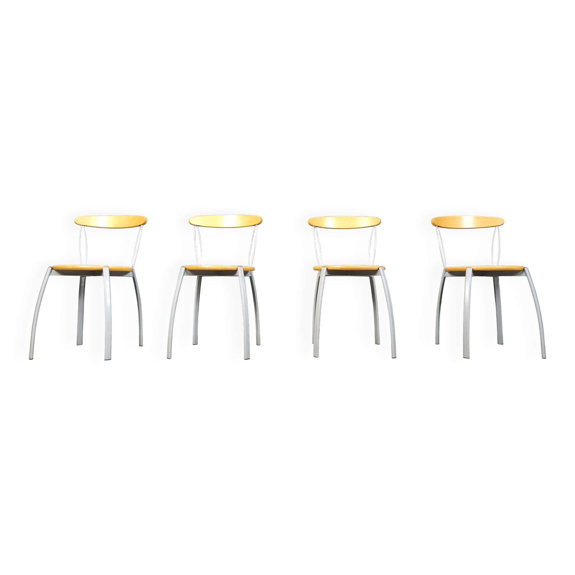 Vintage postmodern Italian dining chairs, 1990s