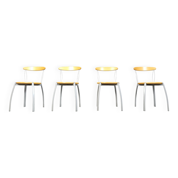 Chaises de salle à manger italiennes postmodernes vintage, années 1990