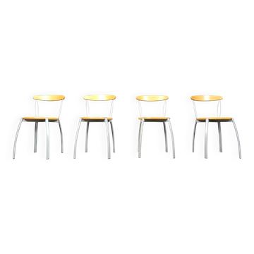Vintage postmodern Italian dining chairs, 1990s