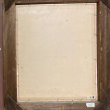 Large oil painting signed robert aymard - the potter at his wheel 78 x 67