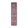 Vintage Turkish Oushak blanket made of wool and cotton, purple, 82x320.