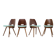 1960s set of four frantisek jirak dining chairs, czechoslovakia
