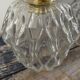Set of two vintage sconces in chiseled glass