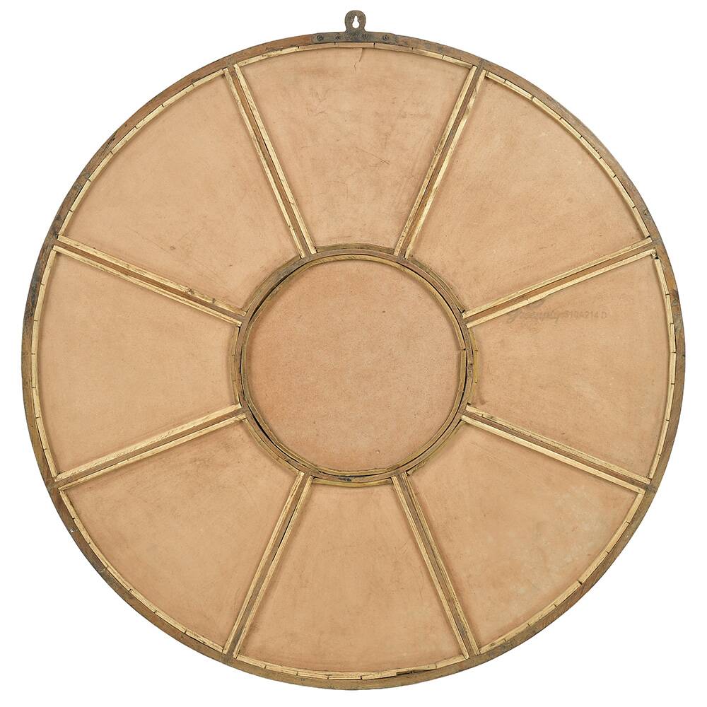 Round industrial metal mirror (100cm x 3cm)