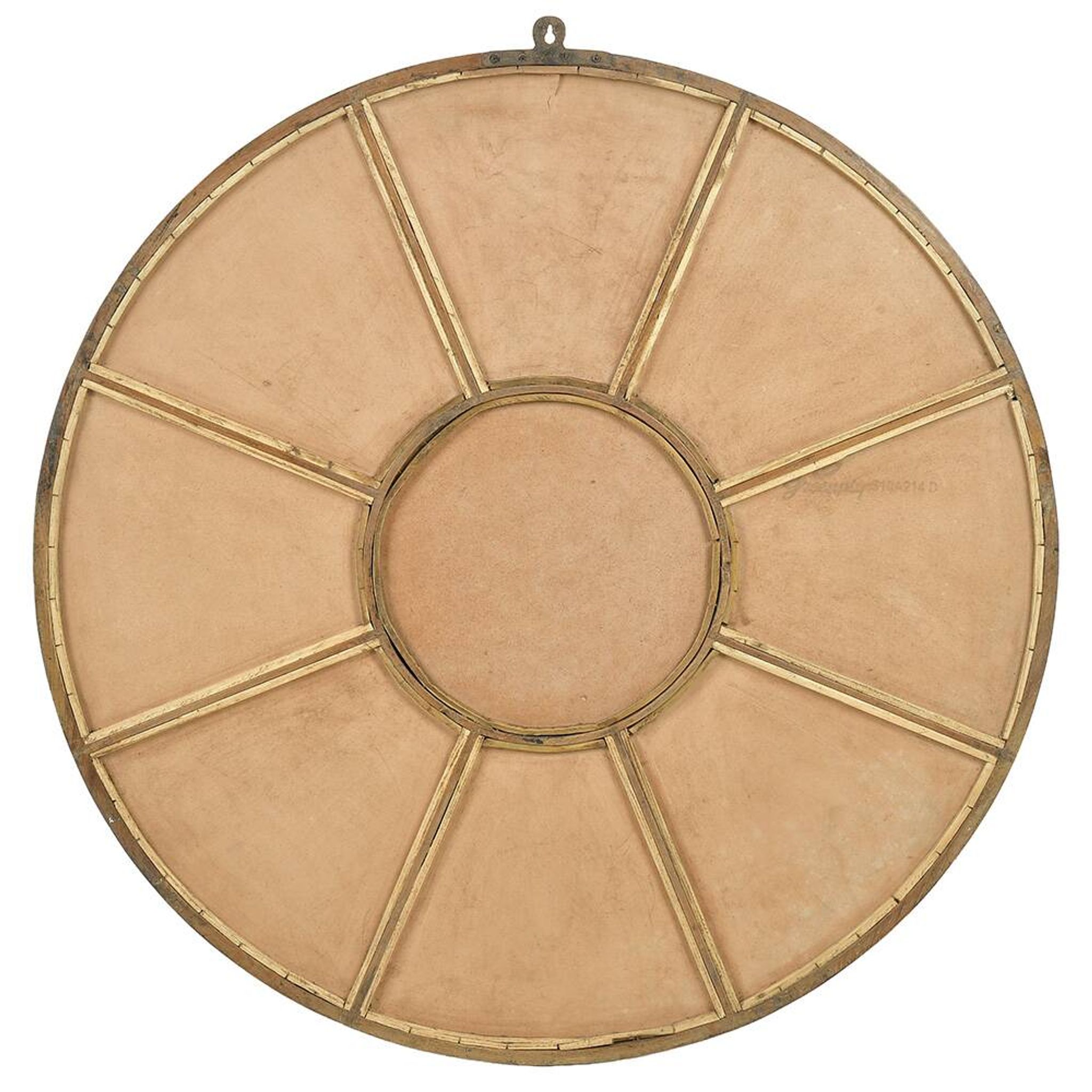 Miroir industriel rond en métal (100cm x 3cm)