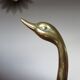 Golden brass swan 70s