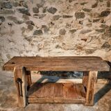 Antique oak workbench, circa 1900