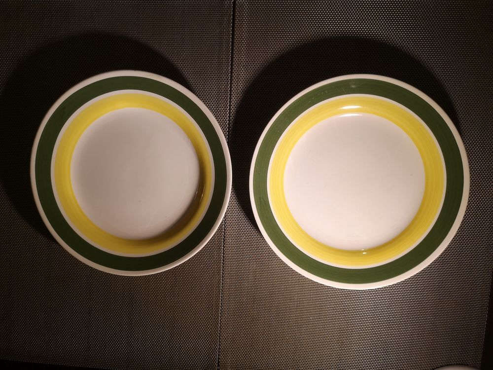 Duo of plates model Florida - Sarreguemines/Digoin - 1950s/1960s