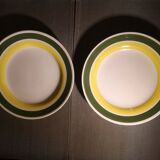 Duo of plates model Florida - Sarreguemines/Digoin - 1950s/1960s