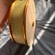 Lunel ceiling light / Porthole / Brass, perforated metal and glass