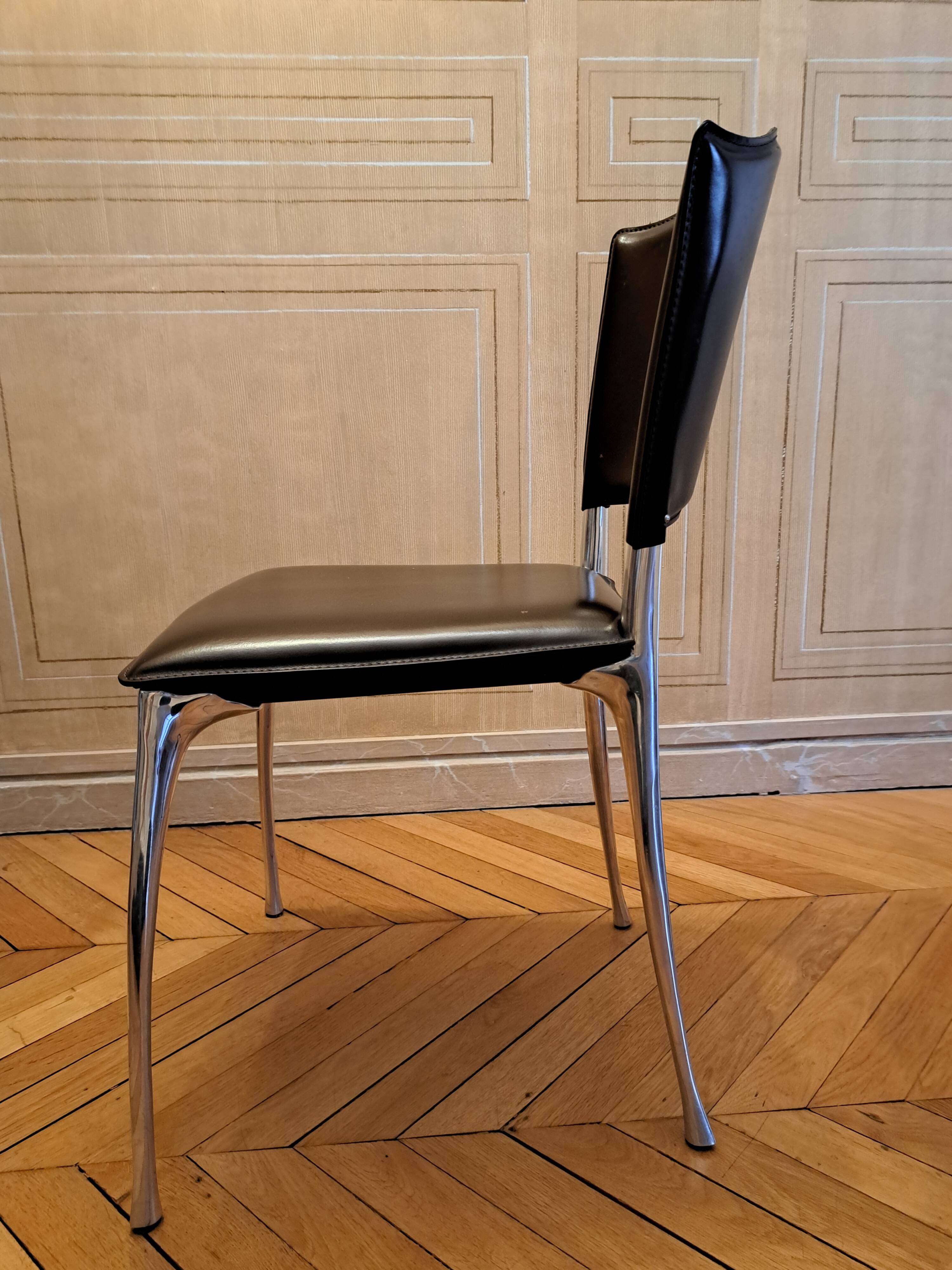 8 Bernard Dequet chairs by Protis