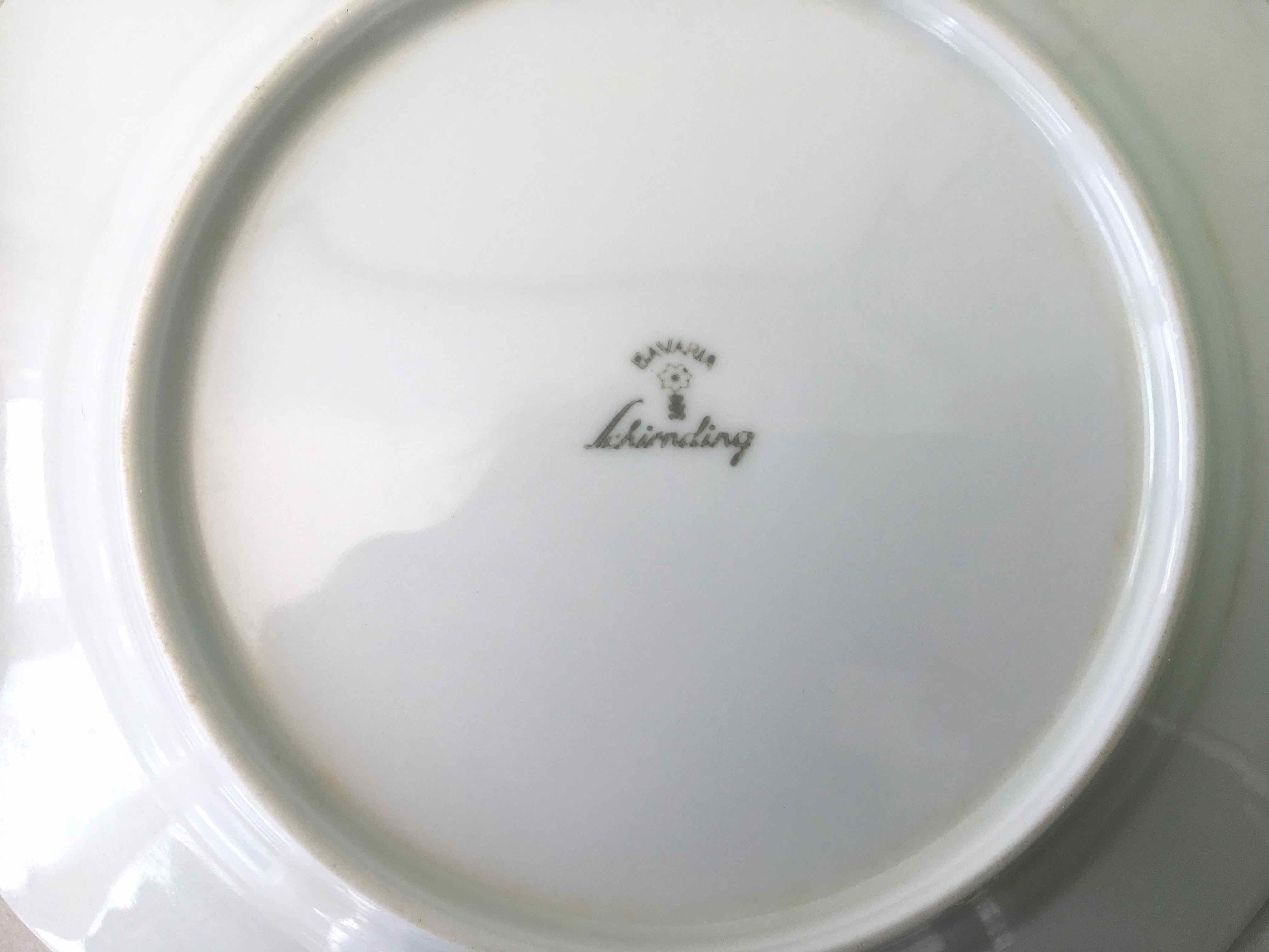 10 porcelain dessert plates