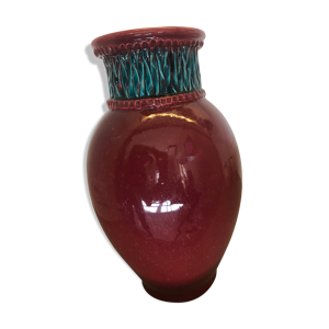 vase en céramique signé