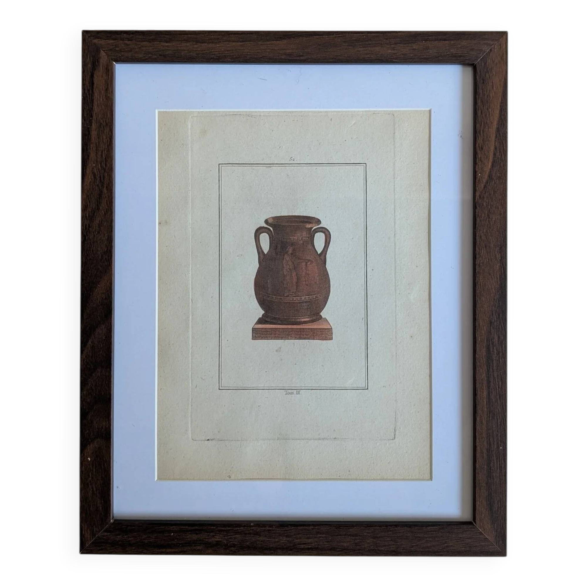 Ancient antique pottery engraving