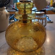 Vintage molded glass pendant light