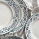 6 flat plates in iron earth “Athens” Saint Amand and Hamage