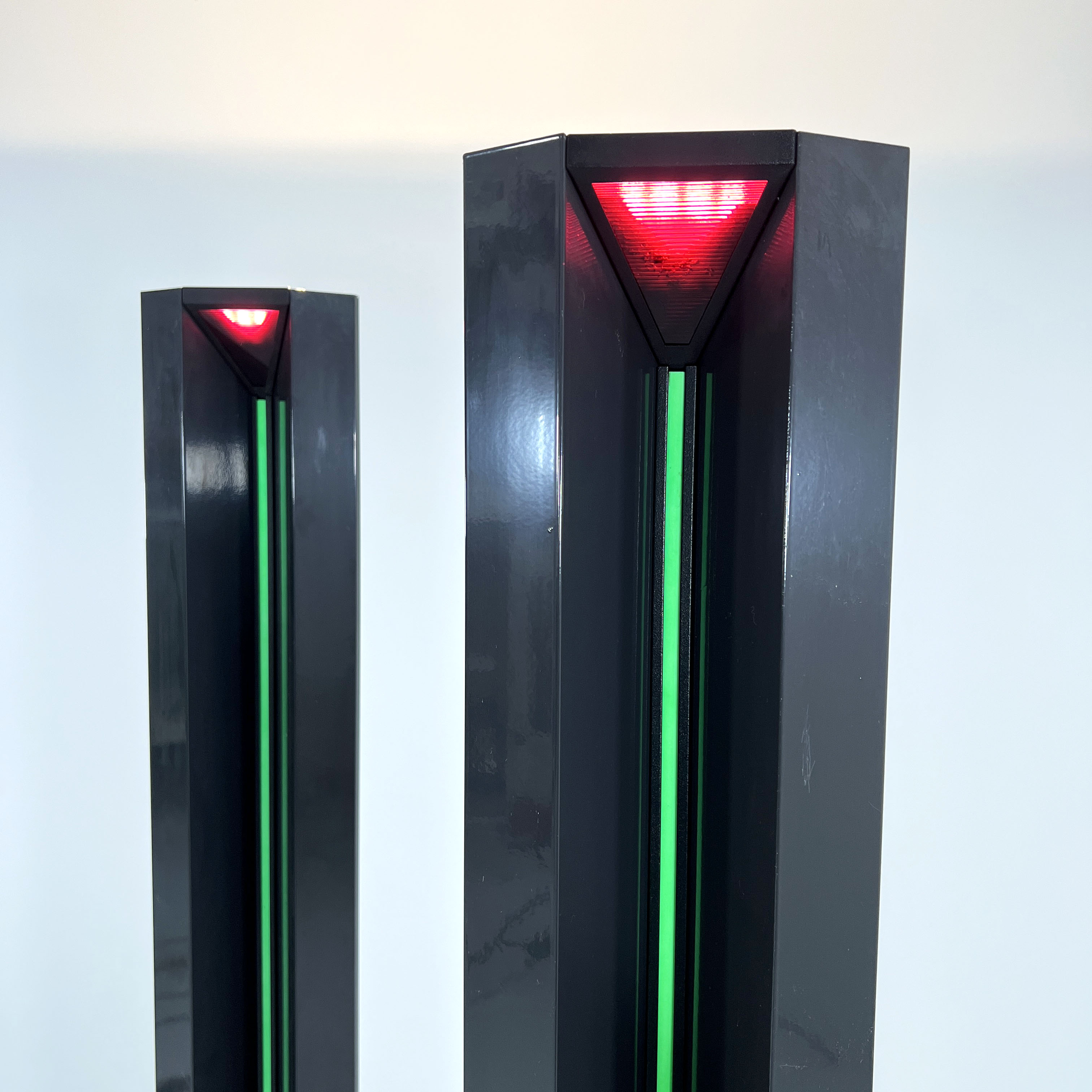 Postmodern Fluorescent Variable Intensity Floor Lamp by Egoluce, 1980