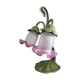 Lampe à poser en métal et tulipes en pâte de verre style art nouveau
