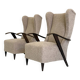 Melchiorre Bega armchair in beige bouclé
