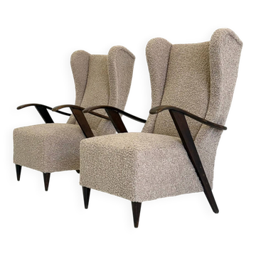Fauteuil Melchiorre Bega en bouclé beige