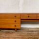 Enfilade teak tv cabinet chest of drawers 6 drawers year 1960 - width 154 cm