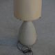 Accolay style lamp with tall beige shade, 1960s