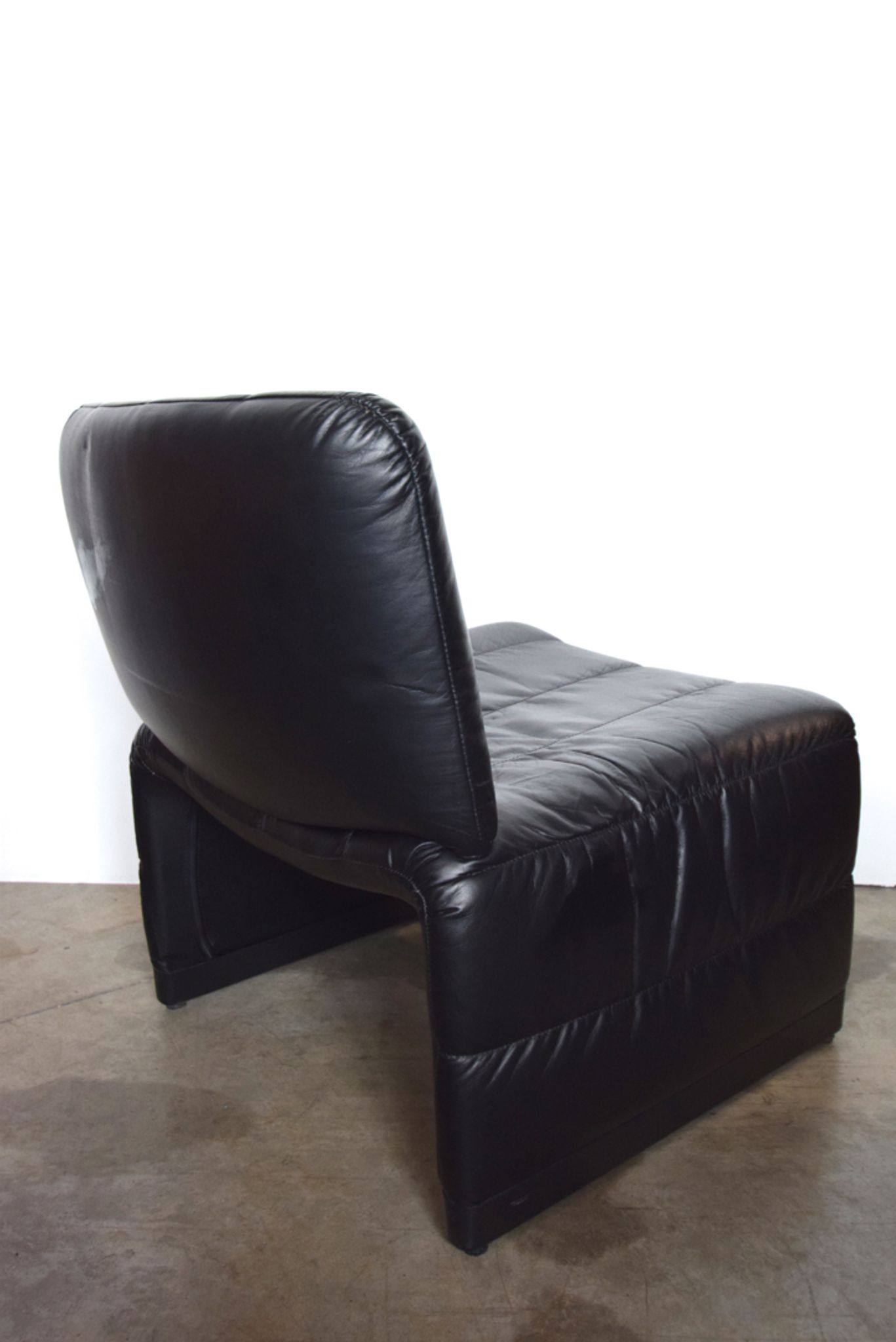 Fauteuil skaï vintage 1970
