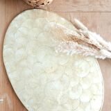 Capiz mother-of-pearl tray, placemat