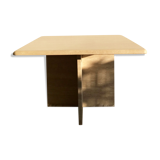 Square travertine coffee table - 60 x 60 cm